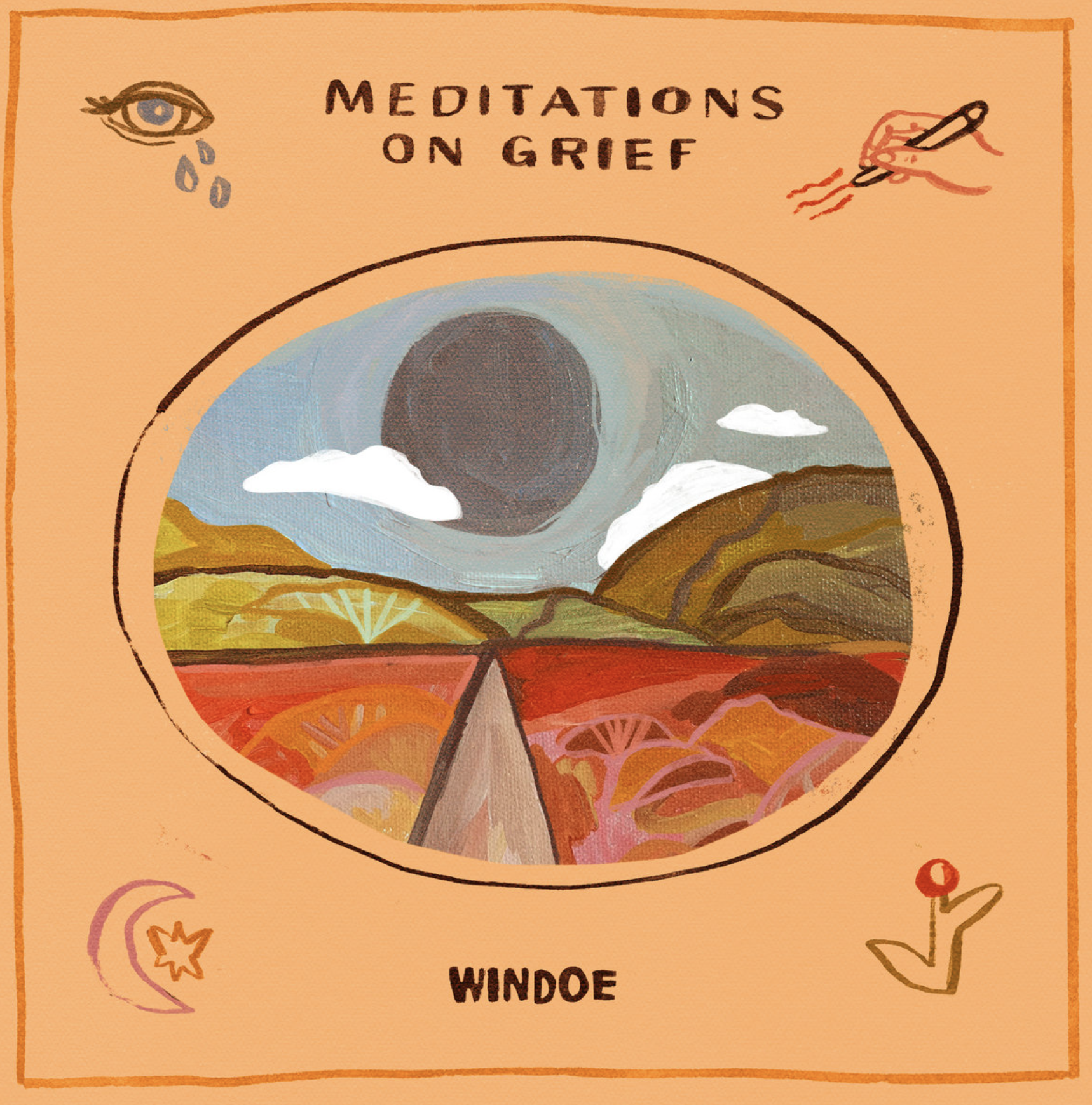 Karli Fairbanks solo project Windoe - cover art for the EP titled, Meditations on Grief