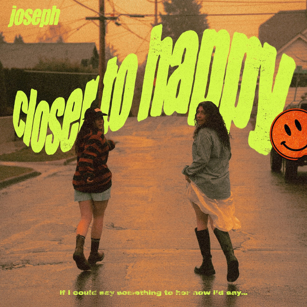 The band Joseph's album art for the album Closer To Happy